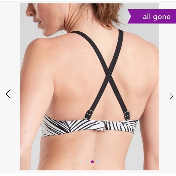 5x$25 NWT Athleta Retro Palm Twist Bikini Top - Picture 4 of 14